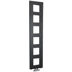 Sapho Block radiateur de salle de bain décoratif 133x28 cm noir IR181
