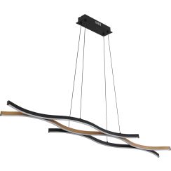 Globo Lighting Geronimo lampe suspendue 3x35 W noir-bois 67206HW