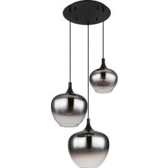 Globo Lighting Maxy lampe suspendue 3x40 W noir-fumé 15548-3H