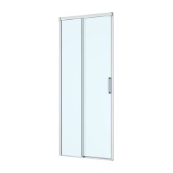 Oltens Breda porte de douche 100 cm coulissant chrome brillant/verre transparent 21213100
