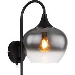 Globo Lighting Maxy applique murale 1x40 W noir-fumé 15548W