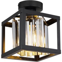 Globo Lighting Mathilde plafonnier 1x40 W noir-fumé 15697D