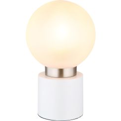 Globo Lighting Marka lampe de table 1x25 W blanc-satin 21003WN
