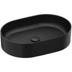 Ravak Ceramic lavabo 55x37 cm ovale à poser noir XJX0D155000