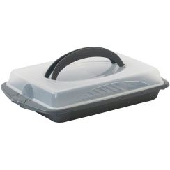 Kela Deli boîte de rangement 45x30x9 cm gris 12172