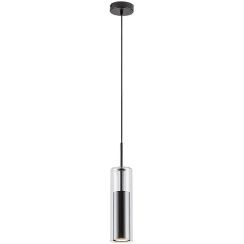 Rabalux Kalevi lampe suspendue 1x50 W noir-transparent 72047
