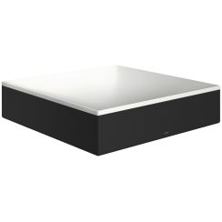 Axor Suite lavabo 40x40 cm carrée à poser blanc-noir mat 42003670