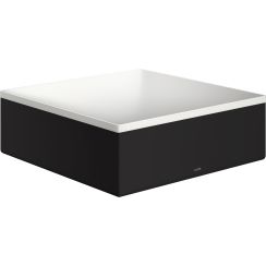 Axor Suite lavabo 28.5x28.5 cm carrée à poser blanc-noir mat 42002670