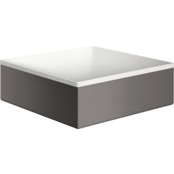 Axor Suite lavabo 28.5x28.5 cm carrée à poser blanc-noir mat 42002340