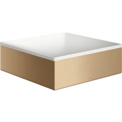 Axor Suite lavabo 28.5x28.5 cm carrée à poser blanc-marron/beige mat 42002140