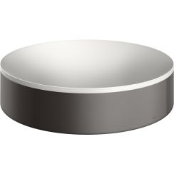 Axor Suite lavabo 40x40 cm ronde à poser blanc-noir mat 42001340