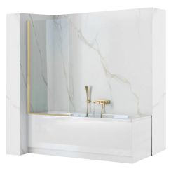 Rea Elegant Gold parawan nawannowy 70 cm złoty szczotkowany/szkło przezroczyste REA-W6600
