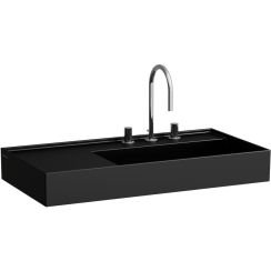 Laufen Kartell lavabo 90x46 cm rectangulaire classique noir mat H8183397161111