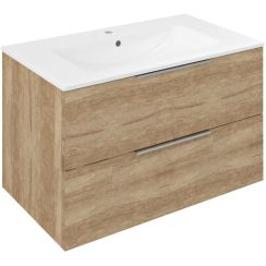 Sapho Cirasa armoire 79.8x45.9x52 cm sous-lavabo suspendu chêne CR801-2222