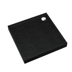 Schedline Cameron Black Stone receveur de douche carré 80x80 cm noir 3ST.C1K-8080/C/ST
