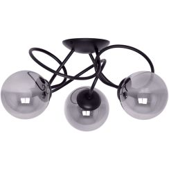 Kaja Rubi plafonnier 3x40 W noir-graphite K-5116