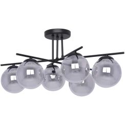 Kaja Gamma plafonnier 5x40 W noir-graphite K-5167