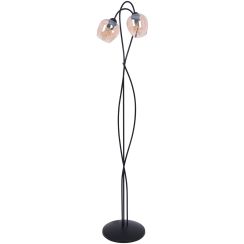 Kaja Diuna lampadaire x60 W noir-ambre K-5193