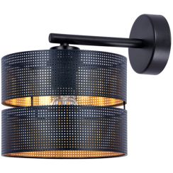Kaja Zimbo applique murale 1x40 W noir-doré K-5224