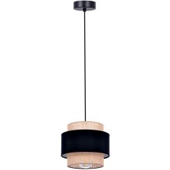 Kaja Gato lampe suspendue 1x40 W noir-beige K-5230