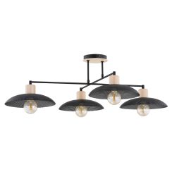 Emibig Kobe plafonnier 4x15 W noir 1318/4