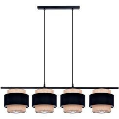 Kaja Gato lampe suspendue 4x40 W noir-beige K-5233