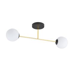 Emibig Magnum plafonnier 2x10 W noir-doré 1233/2