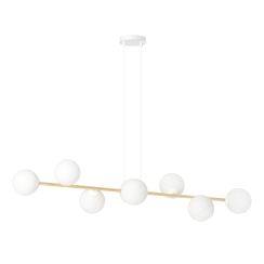 Emibig Gravity lampe suspendue x10 W blanc-doré 1242/8