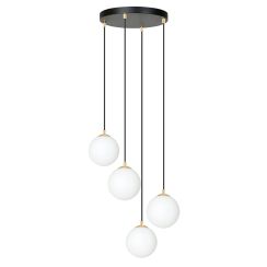 Emibig Royal lampe suspendue 4x W noir-doré 1243/4