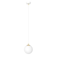 Emibig Royal lampe suspendue 1x10 W blanc-doré 1244/1