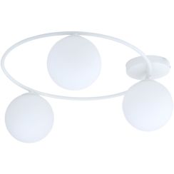Emibig Sopra plafonnier 3x10 W blanc-laiteux 1258/3
