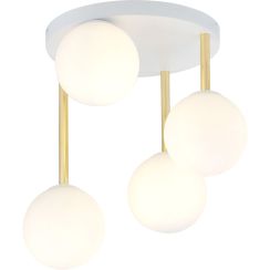 Emibig Dolce plafonnier 4x10 W blanc-laiteux 1261/4