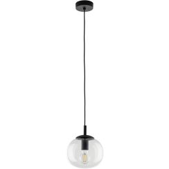 TK Lighting Vibe lampe suspendue x15 W noir-transparent 5823