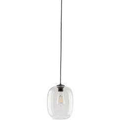 TK Lighting Elio lampe suspendue 1x15 W noir-transparent 4339