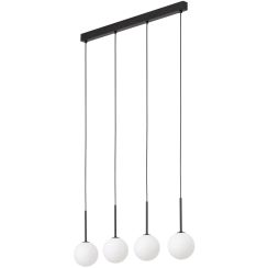 TK Lighting Martin lampe suspendue 4x6 W blanc-noir 4503