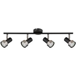 Rabalux Konrad plafonnier 4x50 W noir-argenté 73014