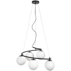 Rabalux Aslan lampe suspendue 5x5 W blanc-noir 3470