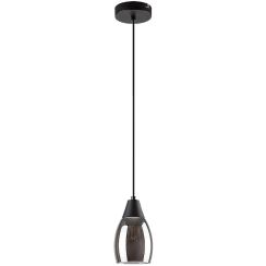 Rabalux Ilmari lampe suspendue 1x15 W noir-fumé 72181