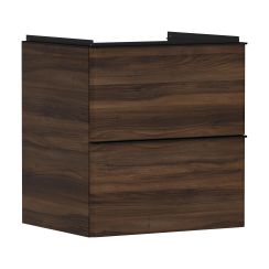 Hansgrohe Xelu Q armoire 58x49.5x60.5 cm sous-lavabo suspendu noir-noyer 54026670