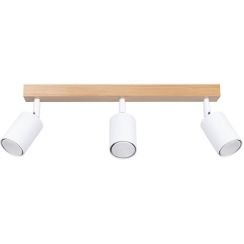 Sollux Lighting Verdo plafonnier 3x10 W blanc-bois SL.1288