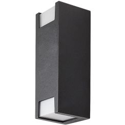 Rabalux Cernon applique murale extérieure 2x7 W noir 77055