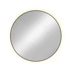 Baltica Design Tiny Border Bright miroir 100x100 cm circulaire avec éclairage doré 5904107911083