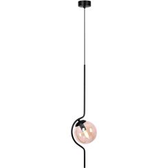 Kaja Vela lampe suspendue 1x40 W noir-ambre K-5335
