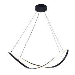 Zuma Line Erda lampe suspendue 1x45 W noir 19600P-BK