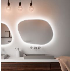 Baltica Design Bright Stain IV miroir 50x36 cm avec éclairage blanc 5904107920665