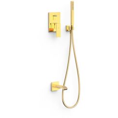 Tres Cuadro-Tres kit baignoire-douche encastré doré 00628006OR