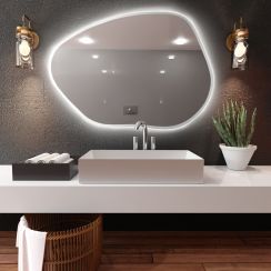 Baltica Design Bright Stain I miroir 100x72 cm avec éclairage blanc 5904107918648