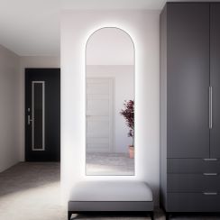 Baltica Design Tiny Border Pastille Cut miroir 40x150 cm avec éclairage argenté 5904107926667