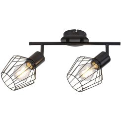 Rabalux Belano plafonnier 2x40 W noir 3535