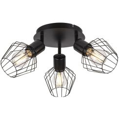 Rabalux Belano plafonnier 3x40 W noir 3536